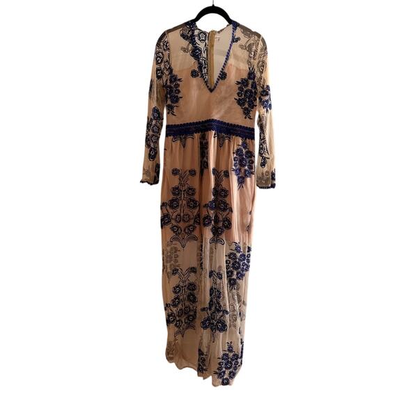 Mesh floral lace dress size large - Picture 1 of 3